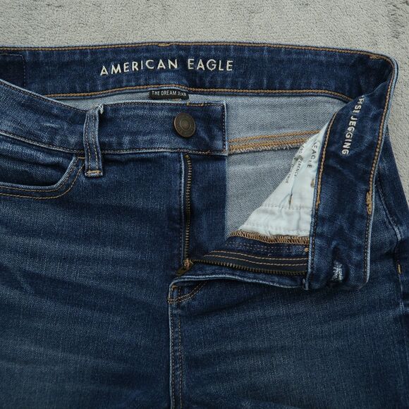 American Eagle Jeans Women's Size 4R High-Rise Jegging Denim 28" Inseam - Picture 4 of 16